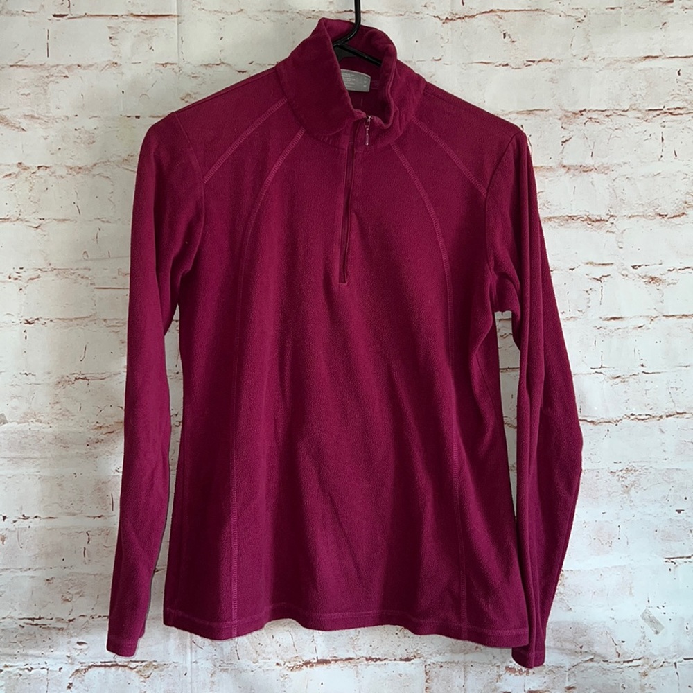 Columbia Mountain side Fleece pullover M half zip collar lightweight top